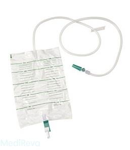 Urine-nachtzak Hekura Soft 2L+Slang 130 CM Hefboomkraan