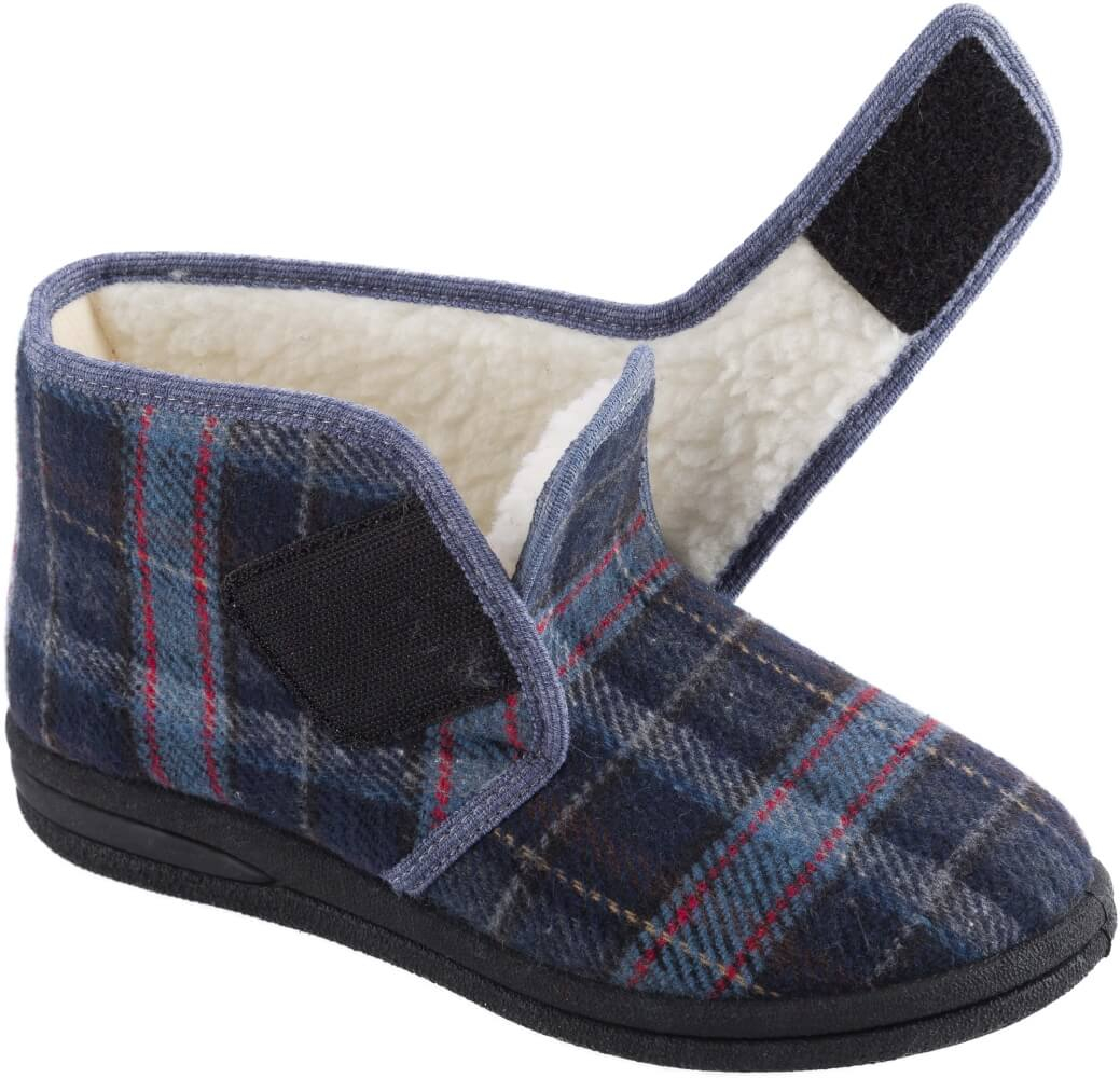 MSF Pantoffel Geruit Hoog - 46