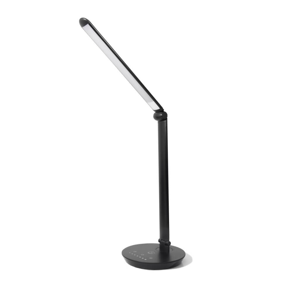 SBR Flex Bureaulamp - LED - USB Opladen - Timer - Dimbaar - Wit en Warm Licht - Zwart
