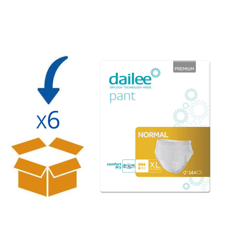 Dailee Pants Premium Normal Extra Large - 6 pakken van 14 stuks - Incontinentiebroekjes