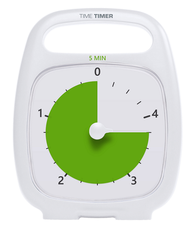 Time Timer PLUS - 5 minuten - Wit
