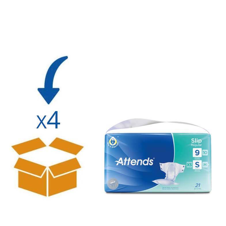 Attends Slip Regular Small | 4 pakken van 21 stuks
