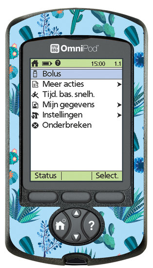 Omnipod PDM Cactus Blue