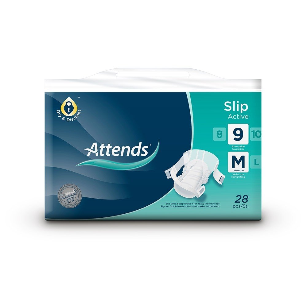 Attends Slip Active 9 - Medium 28 - stuks
