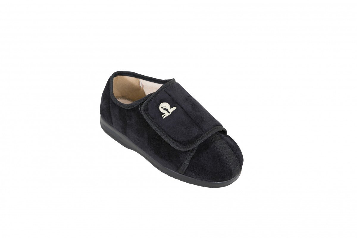 Cameron Pantoffels laag-Zwart-42