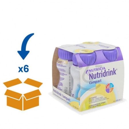 Nutridrink Compact Vanille | 6 pakken van 4x125ml
