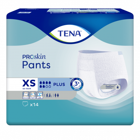 TENA Pants Plus ProSkin XS 14 stuks Packshot