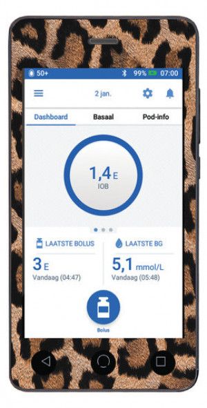 Omnipod Dash PDM Leopard