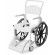 Etac clean 24 douche-rolstoel