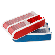 Schine Small Pill Box rood / blauw pillendoos