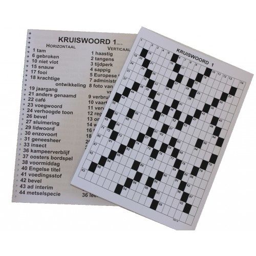 Kruiswoordpuzzel  2 woorden  Mijnwoordenboek