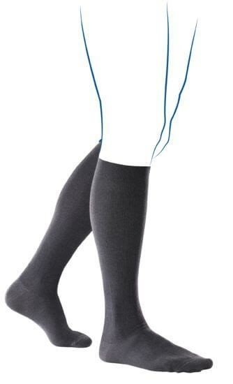 Venoflex Fast Coton 2 Sokken Heren Lang Zwart-3