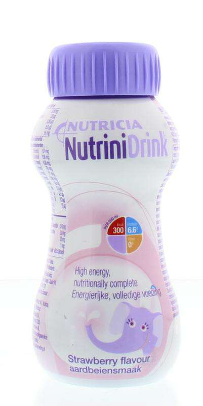 Nutricia NutriniDrink Aardbei - 1x200 ML