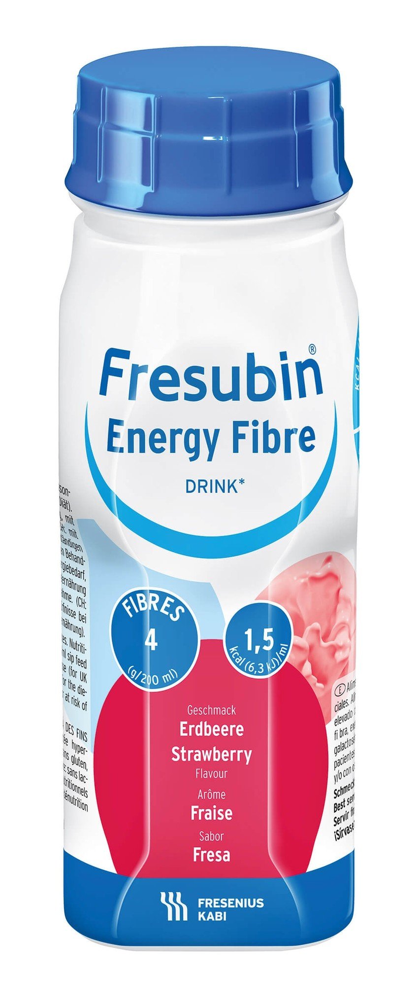 Fresenius Fresubin Energy Vezel Drink - Aardbei - 4x200ml