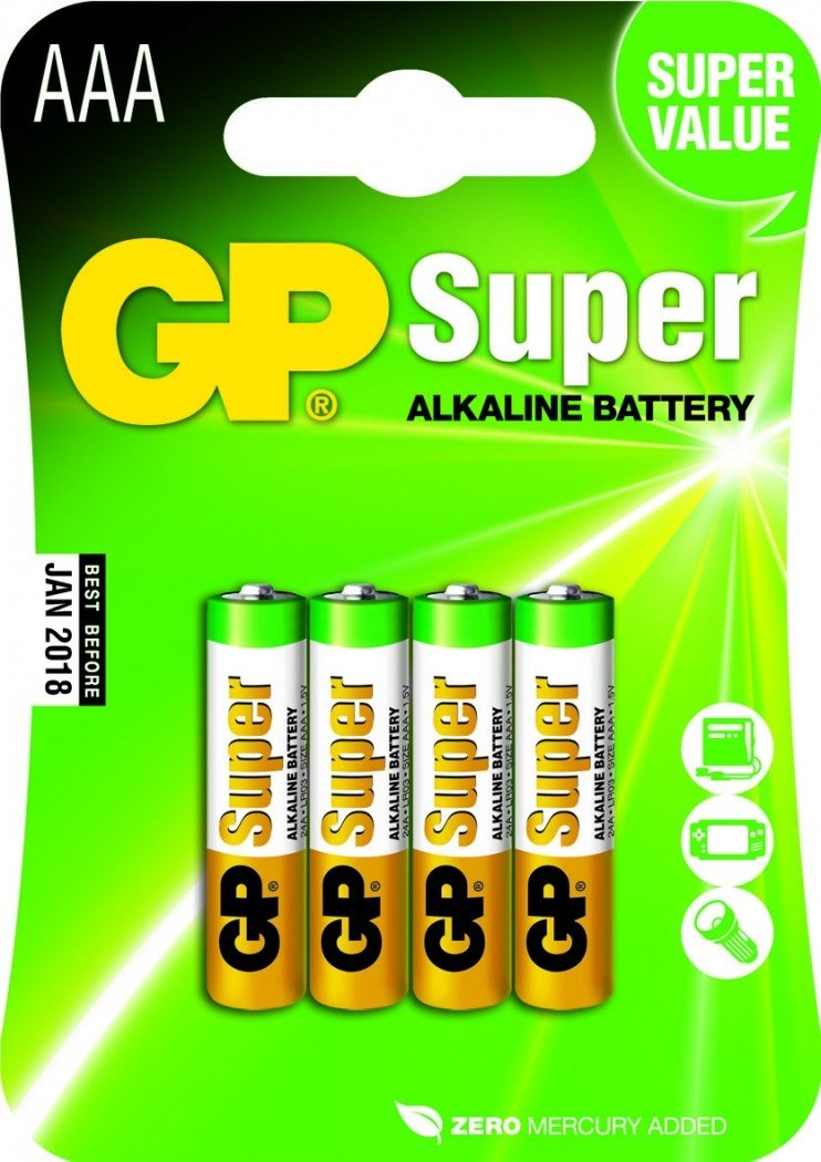 Super Alkaline AAA Batterijen