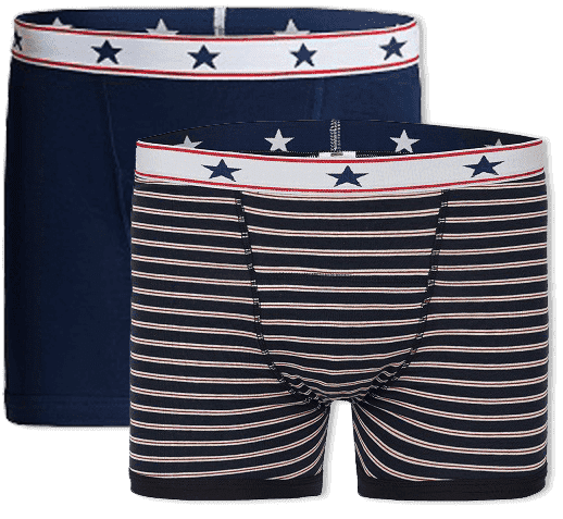 Incontinentie Boxershort Heren - Blauw / Gestreept Set XXL