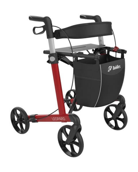 Mobilex Leopard Rollator - Rood