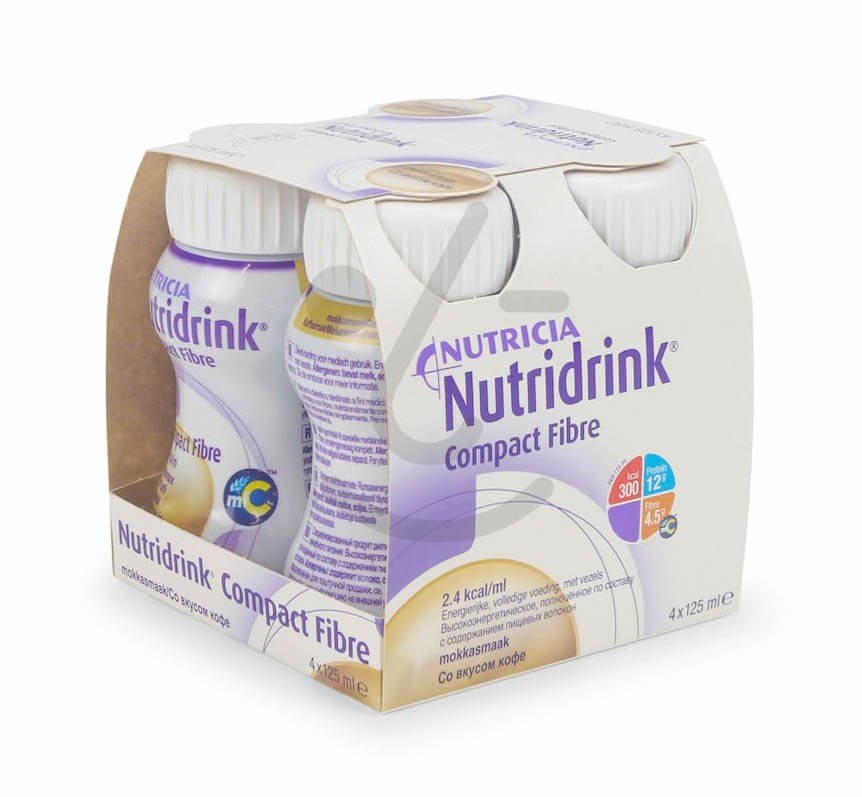 Nutridrink Compact Fibre Mokka 4x125ml