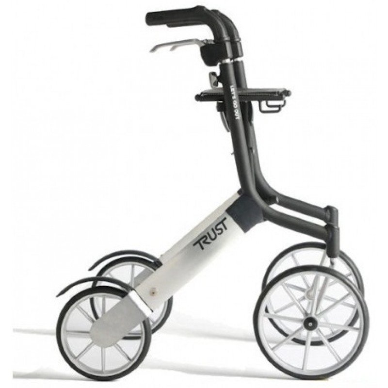 Rollator Let's Go Out-Zilver / Zwart
