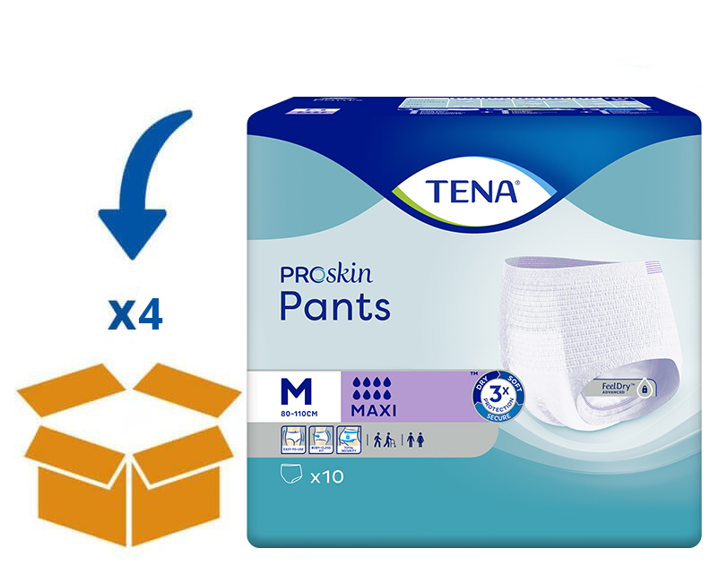 TENA Pants Maxi ProSkin - Medium | 4 pakken van 10 Stuks