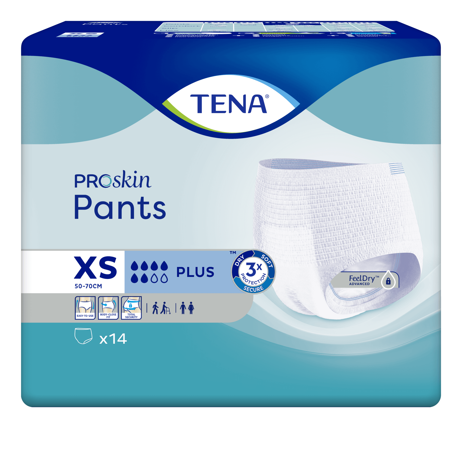 TENA Pants Plus ProSkin - XS - 14 Stuks